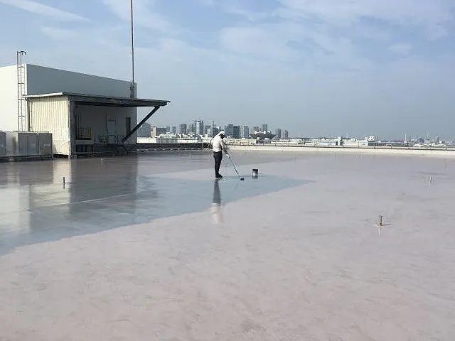 ポリウレア施工現場(株式会社 吉田技工 自社実績)